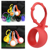 Maxbell Golf Ball Holder Protective Organizer Silicone Adjustable for Outdoor Sport Red