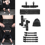 Maxbell Boxing Resistance Bands Set Legs Straps for Boxing Taekwondo 200lbs Black