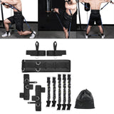 Maxbell Boxing Resistance Bands Set Legs Straps for Boxing Taekwondo 200lbs Black