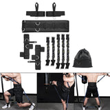 Maxbell Boxing Resistance Bands Set Legs Straps for Boxing Taekwondo 200lbs Black