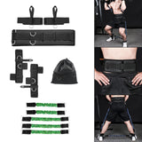 Maxbell Boxing Resistance Bands Set Legs Straps for Boxing Taekwondo 300lbs Green