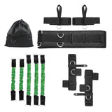 Maxbell Boxing Resistance Bands Set Legs Straps for Boxing Taekwondo 300lbs Green