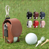 Maxbell Club Ball Pouch Belt Waist Bag Pouch Container Case Golf Tee Holder Brown