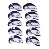 Maxbell 10Pcs Golf Club Head Cover Golf Iron Covers Waterproof Head Protector Wrap