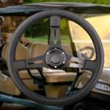 Maxbell Golf Cart Steering Wheel Aluminum + PU for Club Car Ezgo for Yamaha 10.6" ID