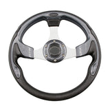 Maxbell Golf Cart Steering Wheel Aluminum + PU for Club Car Ezgo for Yamaha 10.6" ID