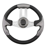 Maxbell Golf Cart Steering Wheel Aluminum + PU for Club Car Ezgo for Yamaha 10.6" ID