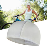Maxbell Mens Cycling Caps Cycling Running Hat Helmet Lining Cooling Skull Caps White