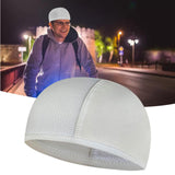 Maxbell Mens Cycling Caps Cycling Running Hat Helmet Lining Cooling Skull Caps White