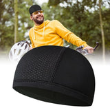 Maxbell Mens Cycling Caps Cycling Running Hat Helmet Lining Cooling Skull Caps Black