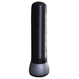 Maxbell Inflatable Boxing Bag Heavy Bag with Stand Pressure Relief Sandbag Tumbler Black Gray