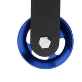 Maxbell Cable Pulley with Hanging Straps and Carabiner Silent Pulley for Ladder Lift Blue 155x88mm