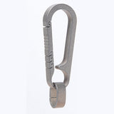 Maxbell Key Chain Clip Titanium Pocket Tools Waist Hanging Keyring  Silver