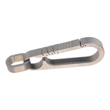 Maxbell Key Chain Clip Titanium Pocket Tools Waist Hanging Keyring  Silver