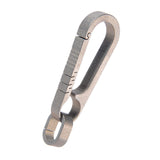 Maxbell Key Chain Clip Titanium Pocket Tools Waist Hanging Keyring  Silver