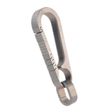 Maxbell Key Chain Clip Titanium Pocket Tools Waist Hanging Keyring  Silver