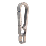 Maxbell Key Chain Clip Titanium Pocket Tools Waist Hanging Keyring  Silver
