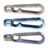 Maxbell Key Chain Clip Titanium Pocket Tools Waist Hanging Keyring  Silver