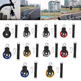 Maxbell Cable Pulley with Hanging Straps and Carabiner Silent Pulley for Ladder Lift Black 155x88mm