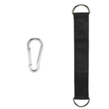 Maxbell Cable Pulley with Hanging Straps and Carabiner Silent Pulley for Ladder Lift Black 155x88mm