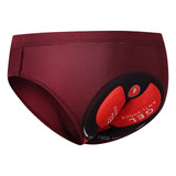 Maxbell MTB Bike Underwear Briefs Undershorts Men Padded Cycling Short Deep Red XL