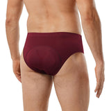 Maxbell MTB Bike Underwear Briefs Undershorts Men Padded Cycling Short Deep Red XL