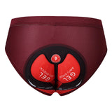 Maxbell MTB Bike Underwear Briefs Undershorts Men Padded Cycling Short Deep Red XL
