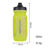 Maxbell Bike Water Bottle Bicycle Sports Kettle Durable for Running Gym Traveling Yellow