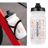 Maxbell Bike Water Bottle Bicycle Sports Kettle Durable for Running Gym Traveling White