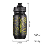 Maxbell Bike Water Bottle Bicycle Sports Kettle Durable for Running Gym Traveling Black