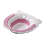 Maxbell Collapsible Sitz Bath Toilet Seat for Soothes Cleanse Vagina Anal Home Use Pink