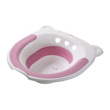 Maxbell Collapsible Sitz Bath Toilet Seat for Soothes Cleanse Vagina Anal Home Use Pink