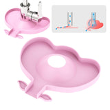 Maxbell Kitchen Faucet Splash Guard Faucet Absorbent Pad for Bathroom Pink