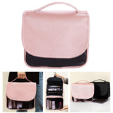 Maxbell Hanging Toiletries Case Makeup Pouch Waterproof for Men Women Multi Function Pink