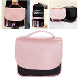 Maxbell Hanging Toiletries Case Makeup Pouch Waterproof for Men Women Multi Function Pink