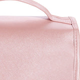 Maxbell Hanging Toiletries Case Makeup Pouch Waterproof for Men Women Multi Function Pink