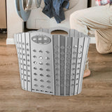 Maxbell Collapsible Laundry Basket Foldable Storage Container Organizer for Bathroom L Gray