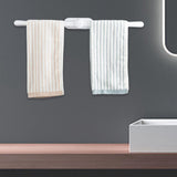 Maxbell Drill Free Plastic Hand Towel Holder Towel Rail Hand Towel Rod White