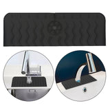 Maxbell Kitchen Faucet Absorbent Mat Sink Faucet Mat Reusable Silicone for Bathroom black