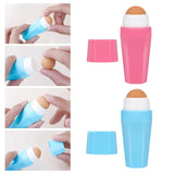 Maxbell Mini Oil Absorbing Volcanic Face Roller Facial Oil Removing for Office Blue