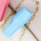 Maxbell Mini Oil Absorbing Volcanic Face Roller Facial Oil Removing for Office Blue