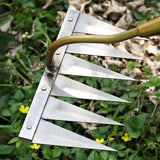 Maxbell Multisizes Vegetable Gardening Hoe Indispensable Garden Tools 5 Tooth Steel