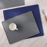 Maxbell Waterproof Hot Pot Trivets Mat Dish Protector for Garage Bathroom Kitchen small blue