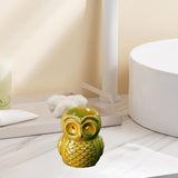 Maxbell Ceramic Owl Essential Oil Burner Tealight Holder Diffuser Furnace Wax Warmer Large Green