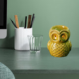 Maxbell Ceramic Owl Essential Oil Burner Tealight Holder Diffuser Furnace Wax Warmer Large Green