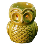 Maxbell Ceramic Owl Essential Oil Burner Tealight Holder Diffuser Furnace Wax Warmer Large Green