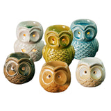 Maxbell Ceramic Owl Essential Oil Burner Tealight Holder Diffuser Furnace Wax Warmer Small Yellow