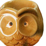 Maxbell Ceramic Owl Essential Oil Burner Tealight Holder Diffuser Furnace Wax Warmer Small Yellow