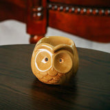 Maxbell Ceramic Owl Essential Oil Burner Tealight Holder Diffuser Furnace Wax Warmer Small Yellow