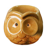 Maxbell Ceramic Owl Essential Oil Burner Tealight Holder Diffuser Furnace Wax Warmer Small Yellow